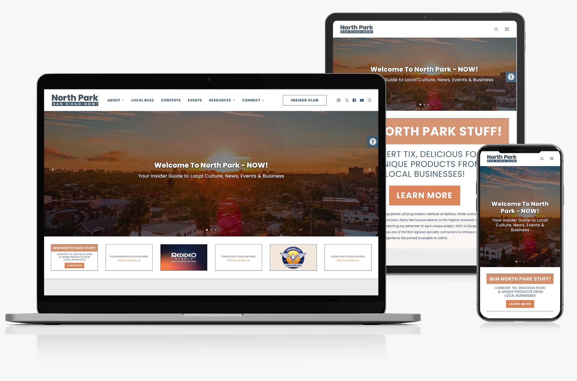 community guide website design san diego north park now